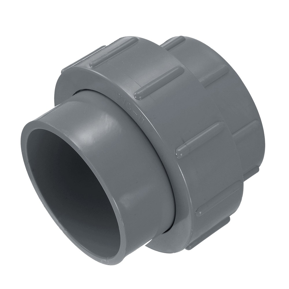 3″ Union PVC Coupling Pipe Fitting Adapter Grey