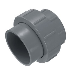 3″ Union PVC Coupling Pipe Fitting Adapter Grey