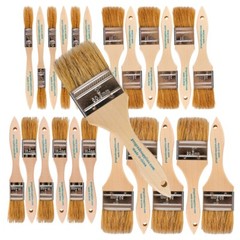 24 Pack Chip Brushes in Assorted Sizes for Paints, Stains, Varnishes, Glues & G