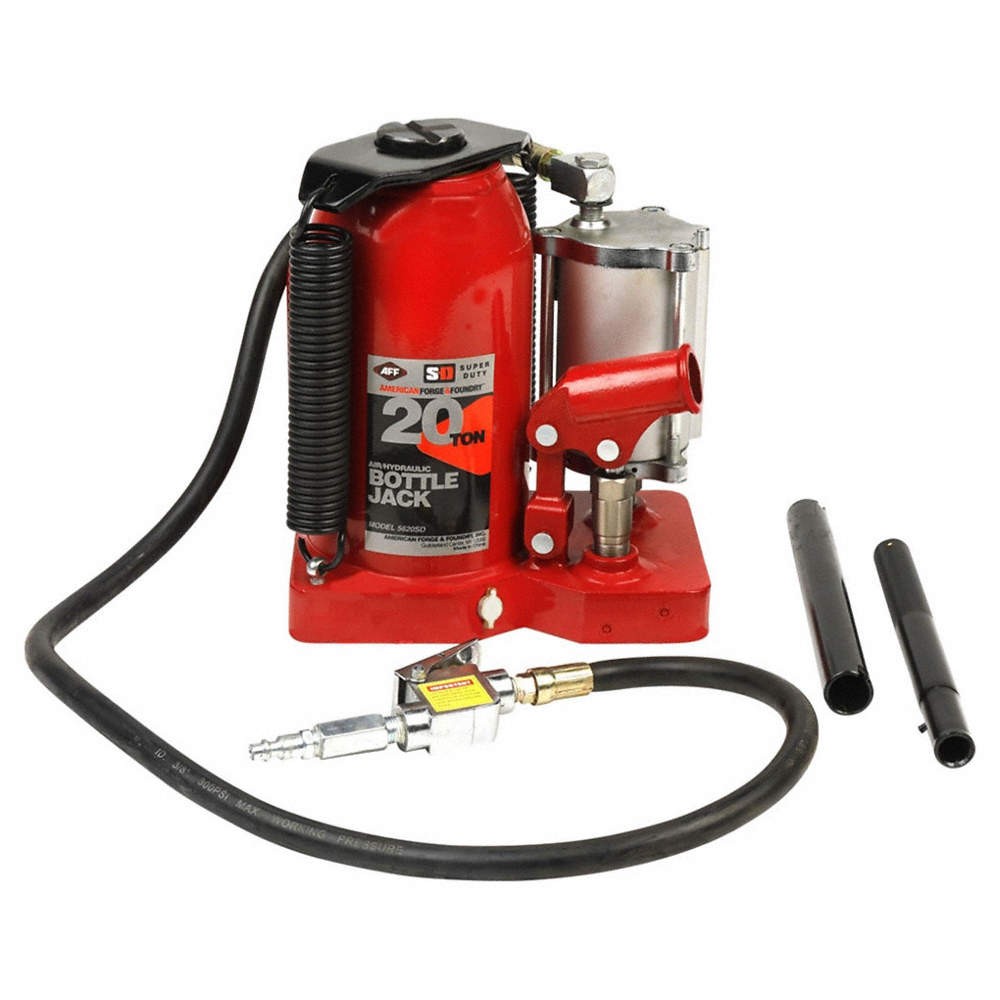 AMERICAN FORGE & FOUNDRY 5620SD Bottle Jack,20 ton,Max Lift 20 5/8″ H 806JC6