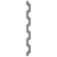 Ekena Millwork Bridgeport Designer Series Adjustable Acrylic Decorative Slat