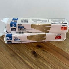 (2) 12 Ct Project Source 8 in Pine Wood Shims Split Resistant 1-1/4in Wide NEW