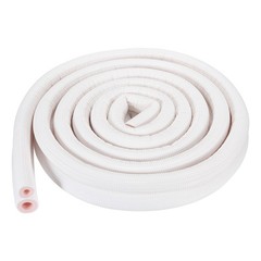 HVAC Copper Pipe Insulation Foam Tube 1/4″ 1/2″ ID Pipes, 11ft, White/Pink