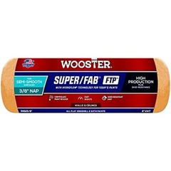 Wooster Brush RR923-9 Inch Super Fab FTP Roller Cover, 3/8-Inch Nap