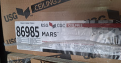 Accoustical Ceiling Tile. Item # 86985 MARS. USG CGC Ceiling Tile, White,