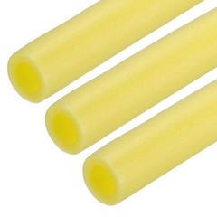 3pcs 1-1/4″ ID 3.3FT Pipe Insulation Foam Tube 2.05″ OD Tubing Cover Yellow