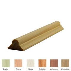 EWAS11 Astragal Moulding, 7/16″ x 13/16″ Unfinished Solid Hardwood