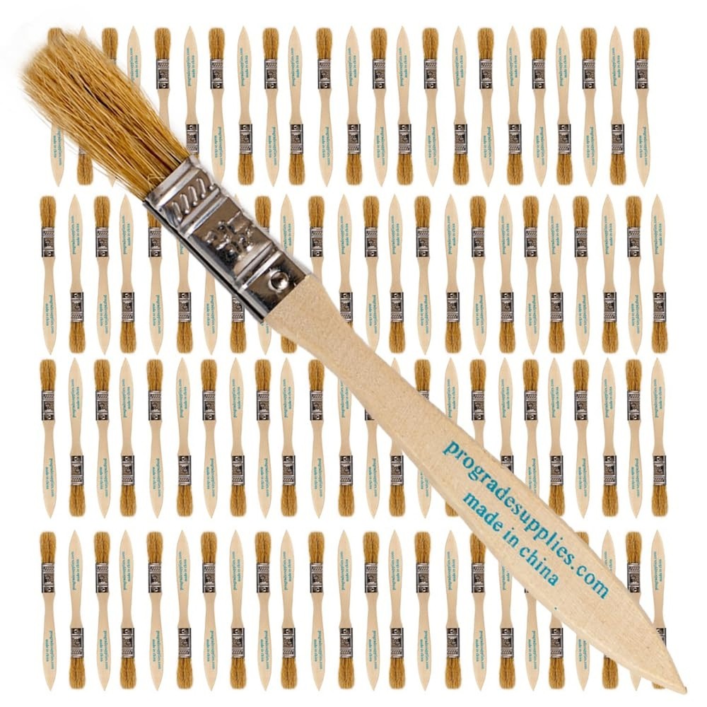 Pro Grade – Chip Paint Brushes – 96 Ea 1/2 Inch Chip Paint Brush Light Brown