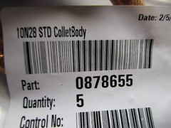 10N28 – 1/8″ Standard Collet Body for 17,18,26 Series Torches QTY 5