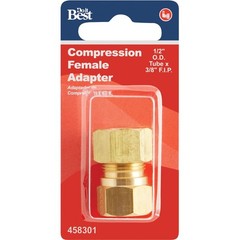 Do it 1/2 In. x 3/8 In. Brass Union Compression Adapter LFA217 SIM Supply, Inc.