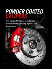 Power Stop S4754 Rear Red Powder Coated Calipers Pair For 2002 – 2010