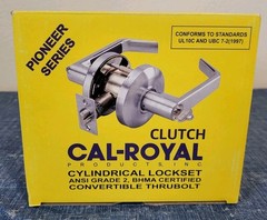 Cal-Royal • SL30 • Passageway Lever • Cylindrical Lockset • Satin Nickel • New!