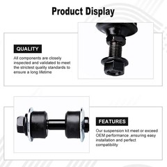 6pcs Upper Lower Control Arm w/Ball Joint Lower Ball Joint Kit Fit for Acura TSX