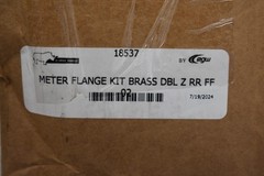 White Rhino Meter Flange Kit Brass DBL Z RR FF Cast Iron Water Meter 2″ 18537