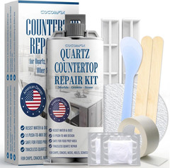Quartz Countertop Repair Kit(White), Quick-Drying, Permanent Fix for Edge Chips,