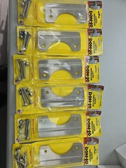 6 Pack Don-Jo Don Jo SLP-206-SL Silver Coated Gray Latch Protector
