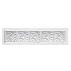 47.5 In. X 11.5 In. Acrylic Block Fixed Vinyl Window in White – Wave Block