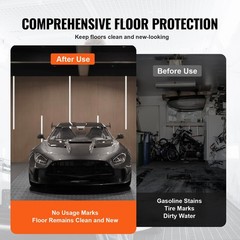 Garage Floor Mat,228.35 x 59.05 inch PVC Garage Flooring Roll,Non-slip Diamond T