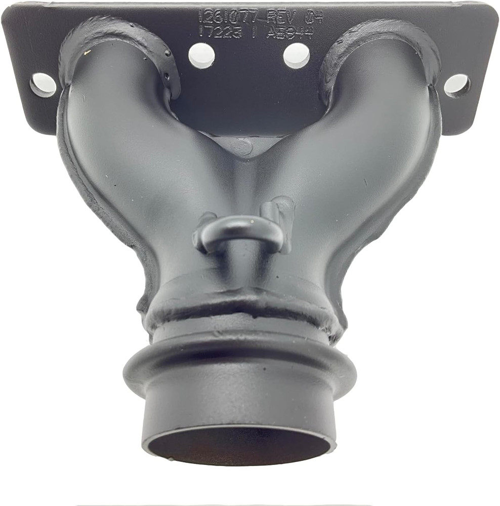 ATV Manifold, Twin, High Temp Powder Paint High Temp Powder Paint, Black, Genuin