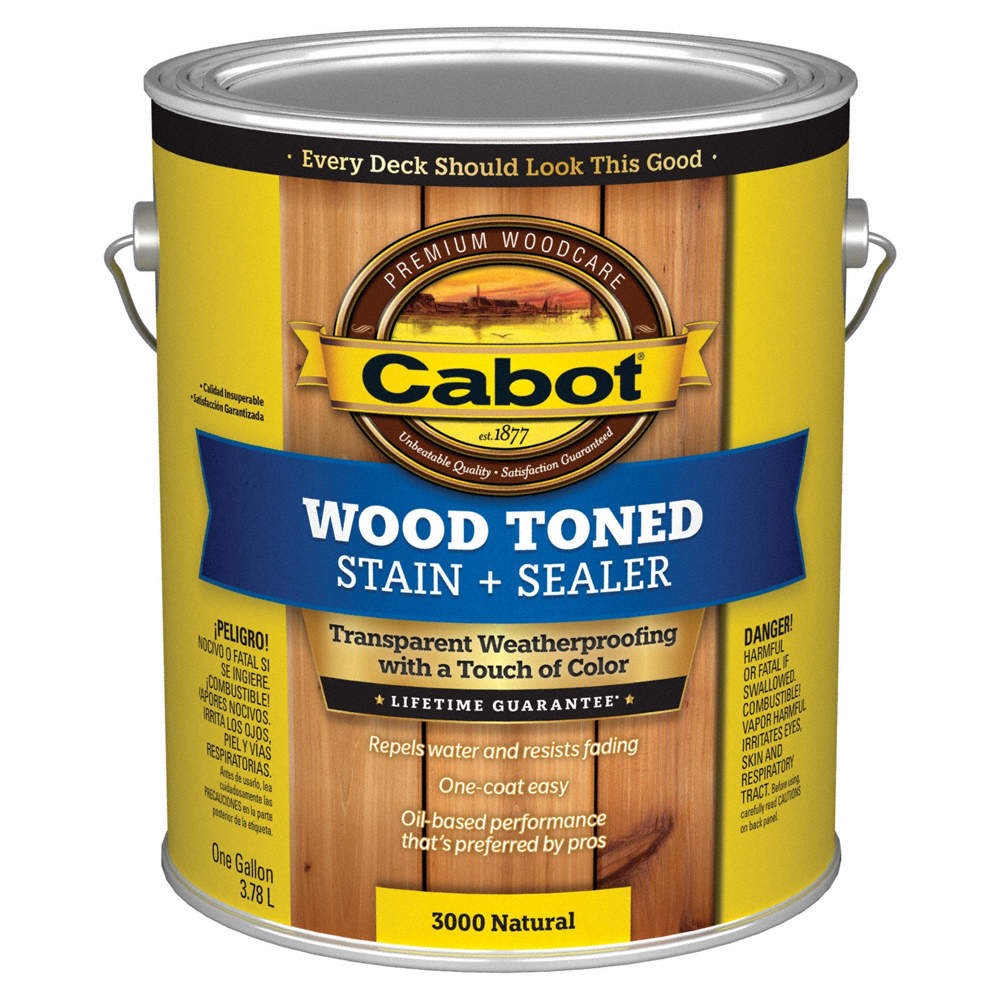 CABOT 140.0003000.007 Translucent Coating Natural,Flat,1 gal. 2NTA7