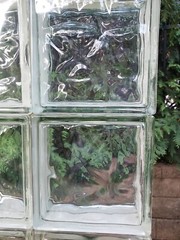 RECLAIMED WECK? SHOWER/WINDOW/BATHROOM BLOCK CLEAR WAVE MADE IN GERMANY 8x8x3.25