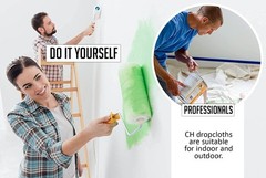 CH Canvas Drop Cloth 4x15ft Pack of 4 Thick Canvas Painter’s Tarp Floor Furnitur