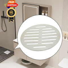 FMHXG Stainless Steel Round Floor Drain Cover 5 Inch Thickened Silver Tone