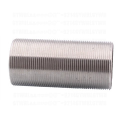 Threaded Hollow Tube Nipple Stainless Barrel Running Nipple Threaded Rod Fitting