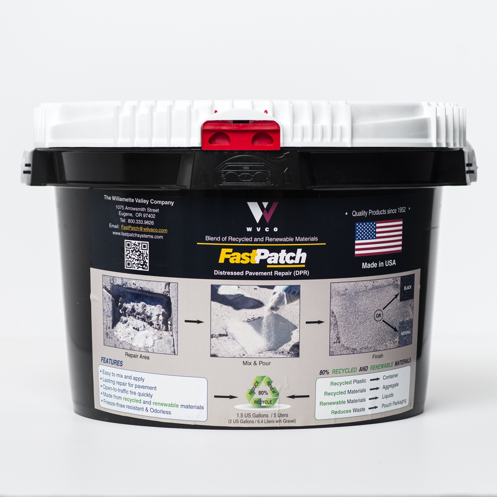FASTPATCH DPR Rapid Concrete Repair 3-Gal Kits (48x) – Polymeric Concrete Patch