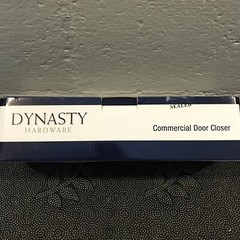Dynasty Hardware Door Closer Adjustable Spring Size 3-6 Hydraulic Dark Bronze