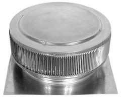144 NFA 14 in. Mill Finish Aluminum Static Aura Roof Vent with Louver Design