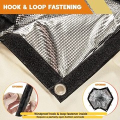 Insulated Cover for Outdoor Backflow Pressure Vacuum Breaker 600d Oxford fabric