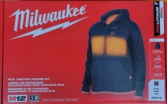 Milwaukee Tool 306B-21M Men’s Heated Hoodie Kit, Milwaukee M12