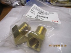 1/2″ x 1/2″ Female NPT X Male NPT Brass Street Elbow QTY 2