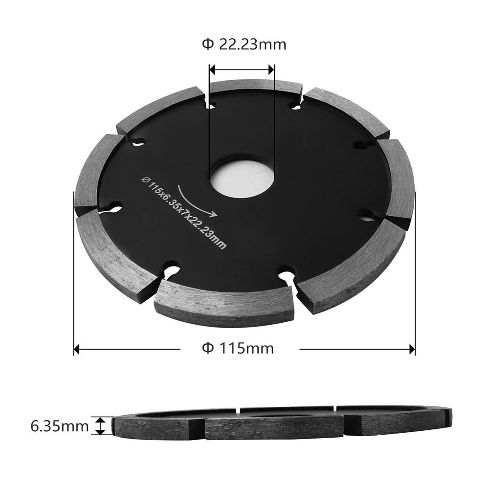 4.5″ Tuck Point Diamond Blade. 1/4″ 250 Inch Seg Width Concrete Cement granite