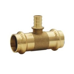 Legend Valve 450-872P Tee 3/4 in Press x 3/4 in Press x 1/2 in PEX Copper