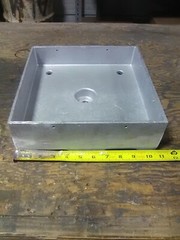 10 x 10 full size Cedar, Post Base, Anchored Heavy Cast Aluminum MADE IN USA