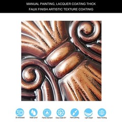 Ceiling Tile Faux Tin Painted Plastic Wall Panel PL11 Traditional copper 10Pcs