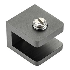 4/12Pcs Glass Clamps w Screws Matte Black Glass Shelf Bracket Glass Clip Support