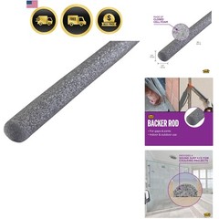 Versatile Gray Foam Backer Rod Set 1/2in x 20ft – Essential Caulk Saver for S…