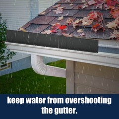 Pearwow Gutter Valley Splash Guardaluminum Rain Diverter Roofing Gutter Splash