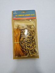 Westinghouse Swag Light Kit 12’ Gold Chain Switch 15’ Cord Hooks Hardware 70480