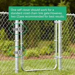Efficient 2-3/8″ Spring-Loaded Gate Closer – Secure Your Fence with Ease