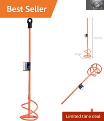 Professional 16″ Paint & Mortar Mixer – Zinc Plated Steel Drill Attachment