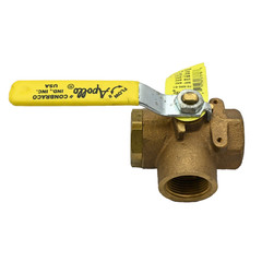 Apollo Conbraco 70-605-01 3-Way, Bronze, Full-Port, NPT, Ball Valve, 1″