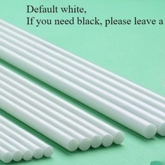 2PC Solid Fiberglass Rod Fibre Fiber Rod Elastic Rod ,0.8mm-30mm,Length 500mm