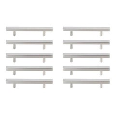 Elegant Decor Dior 4″ Center To Center Bar Pull Multipack in Nickel (Set of 10)