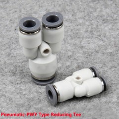 PW Y-Type Pneumatic Fitting Reducing Tee Straight Through Hose Quick Couplings