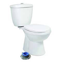 DANCO All-in-One Toilet Installation Kit, Perfect Seal Wax Ring 1 Pack, Blue