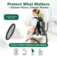 for Hoover Commercial Backpack Cloth Reusable Vacuum Cleaner Bag Fits Lightwe…